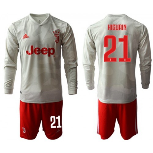 Juventus Dres HIGUAIN 21 Dječji Gostujući 2019/20 Dugim Rukavima Juventus Dres HIGUAIN 21 Dječji Gostujući 2019/20 Dugim Rukavima